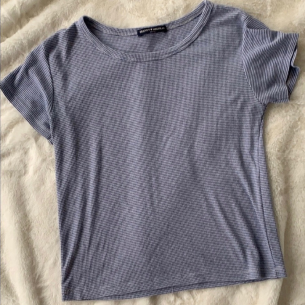 Brandy Melville Blue & White Striped Top